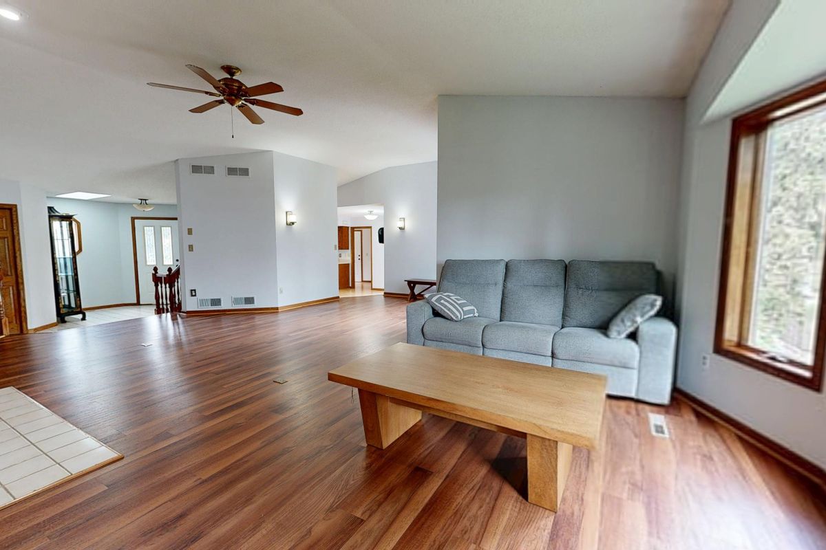Home staging: styled living room ready for sale